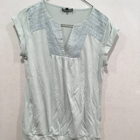 NWOT Massimo Dutti Capped-Sleeve Tee - Picture 1 of 4